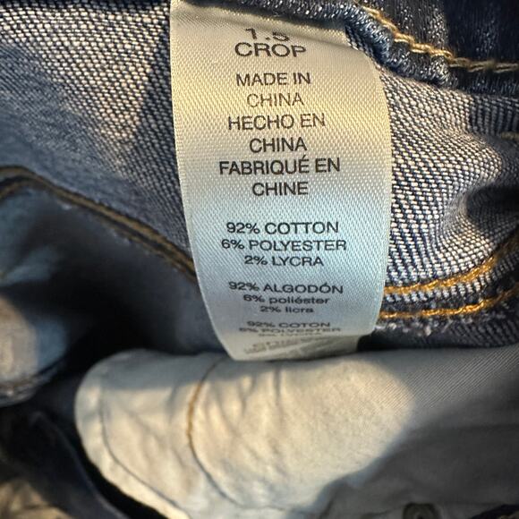 Chico's The Platinum Straight Crop Womens Jeans Stretch/Relaxed Fit Size 1.5 NWT - Picture 3 of 5